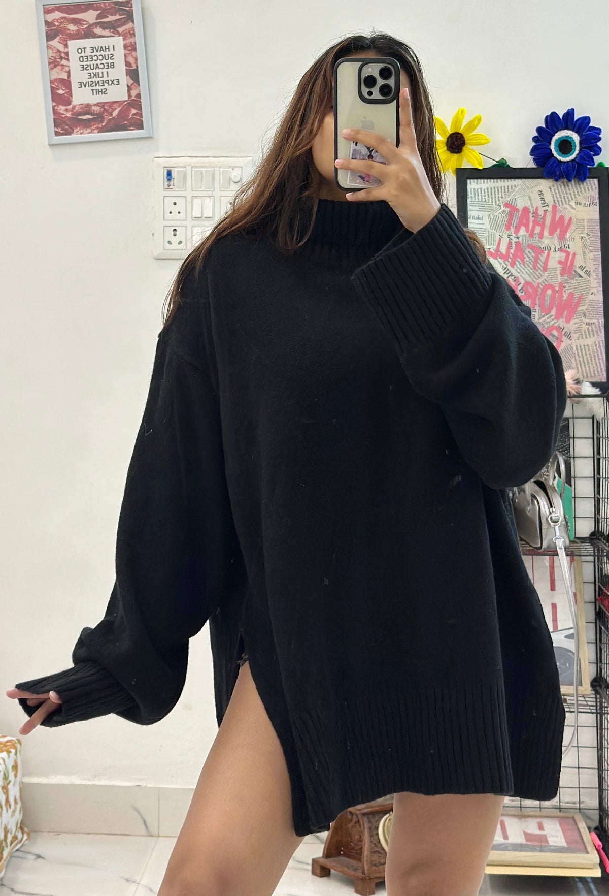 Oversized korean long sweater (44-48)