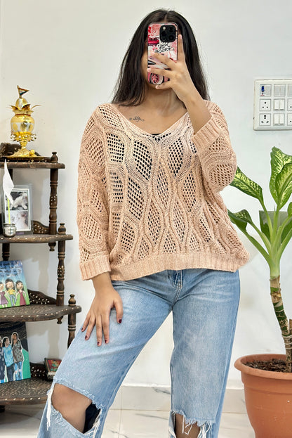 Oversized crochet top (freesize)