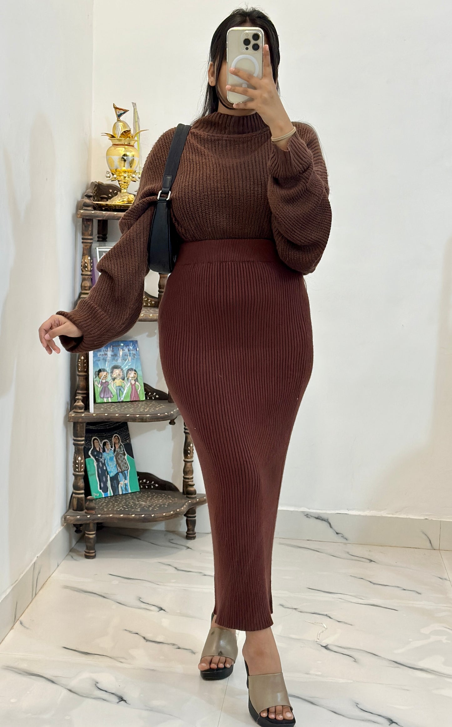 Pretty woollen cord set (26-28 waist / freesize top)