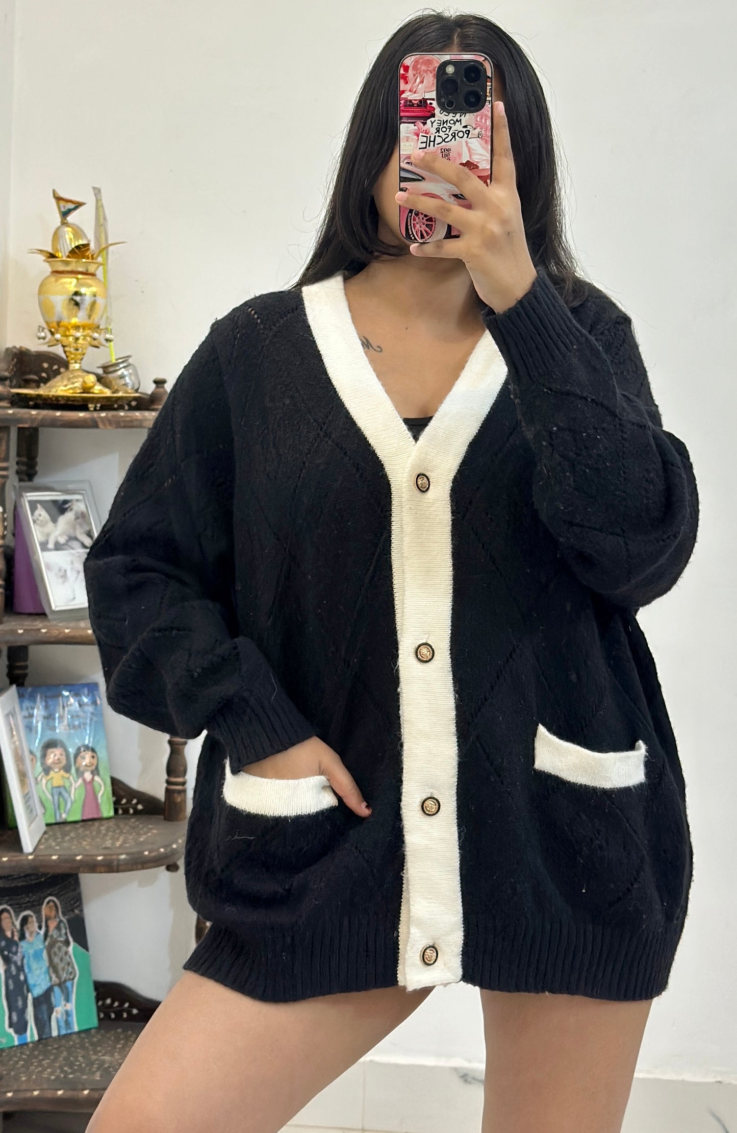 Korean oversized cardigan (44-46)