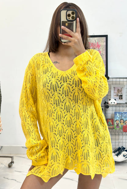 Oversized crochet top (44-46)