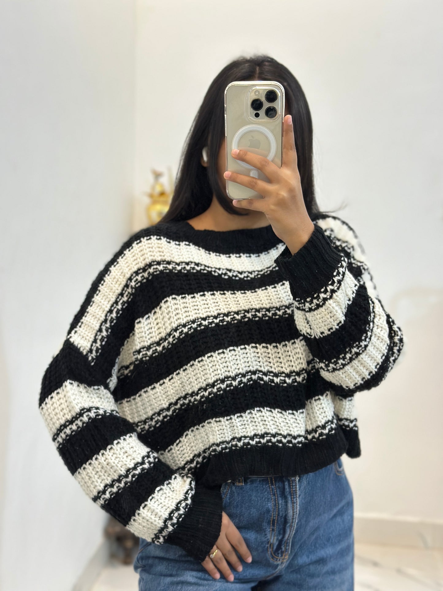 Oversized crop sweater (46-48)