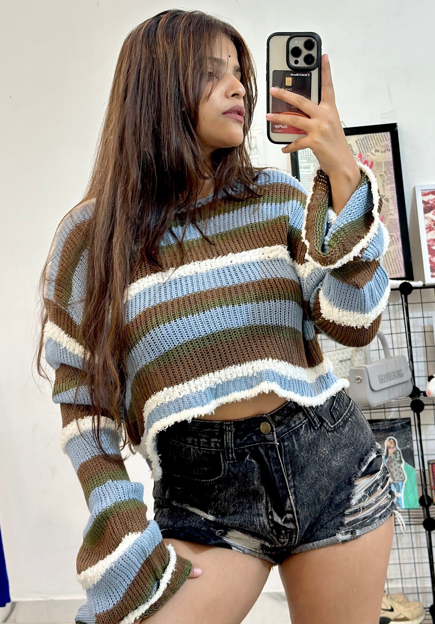 Oversized crop sweater (42-44)