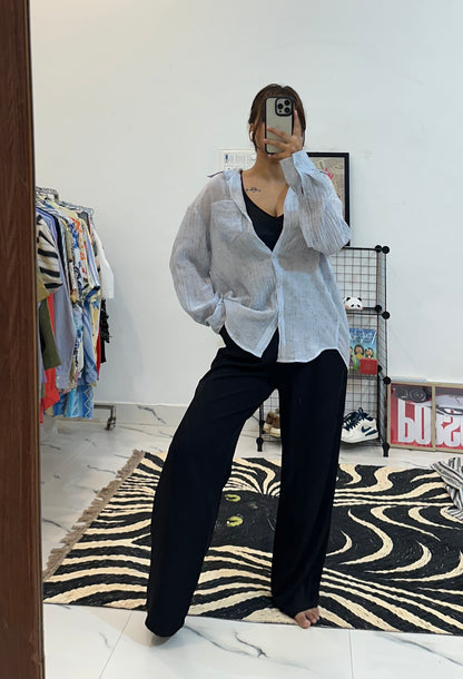 Oversized cotton shirt (42-44)