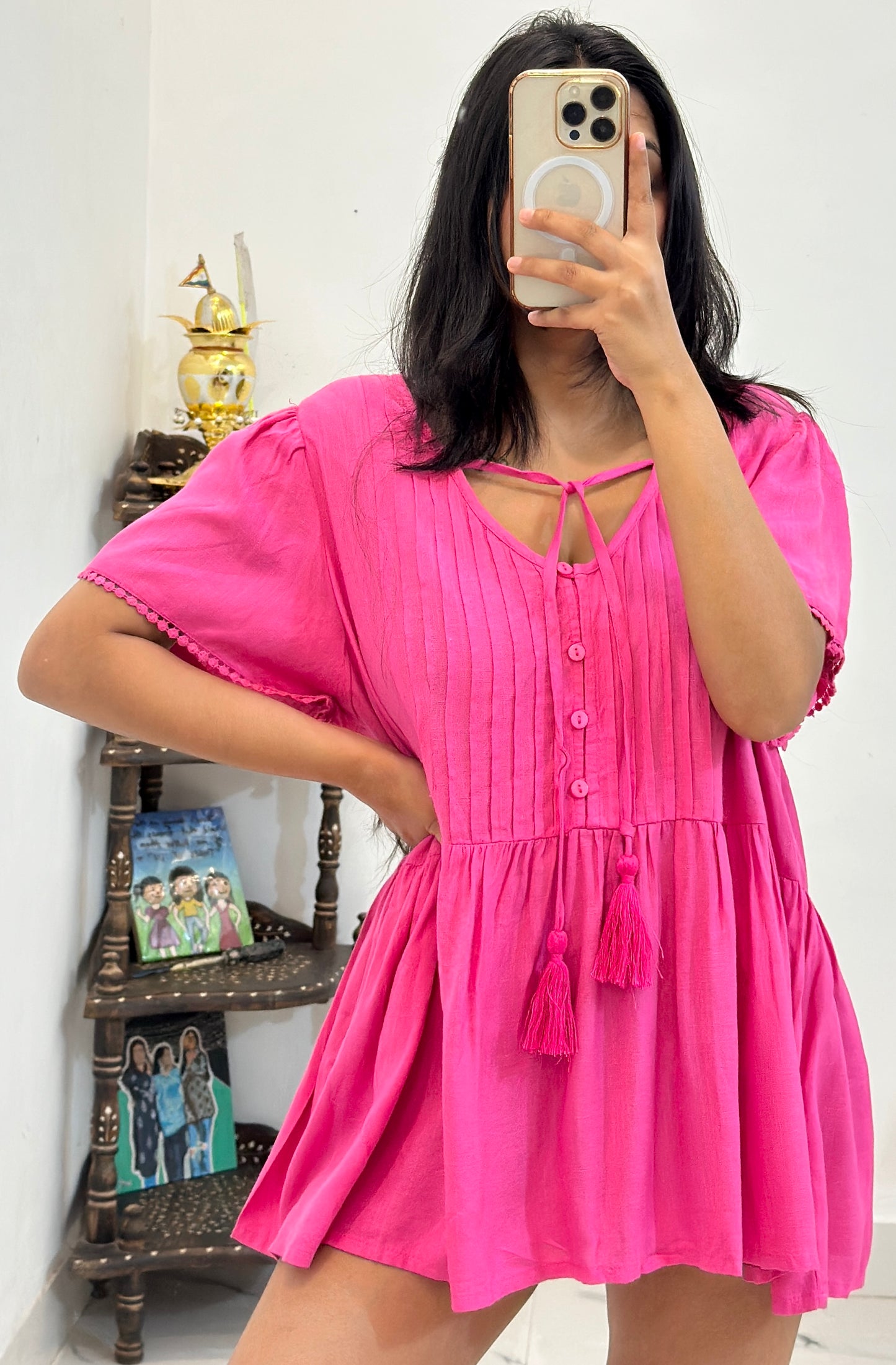 Pink oversized top (40-42)