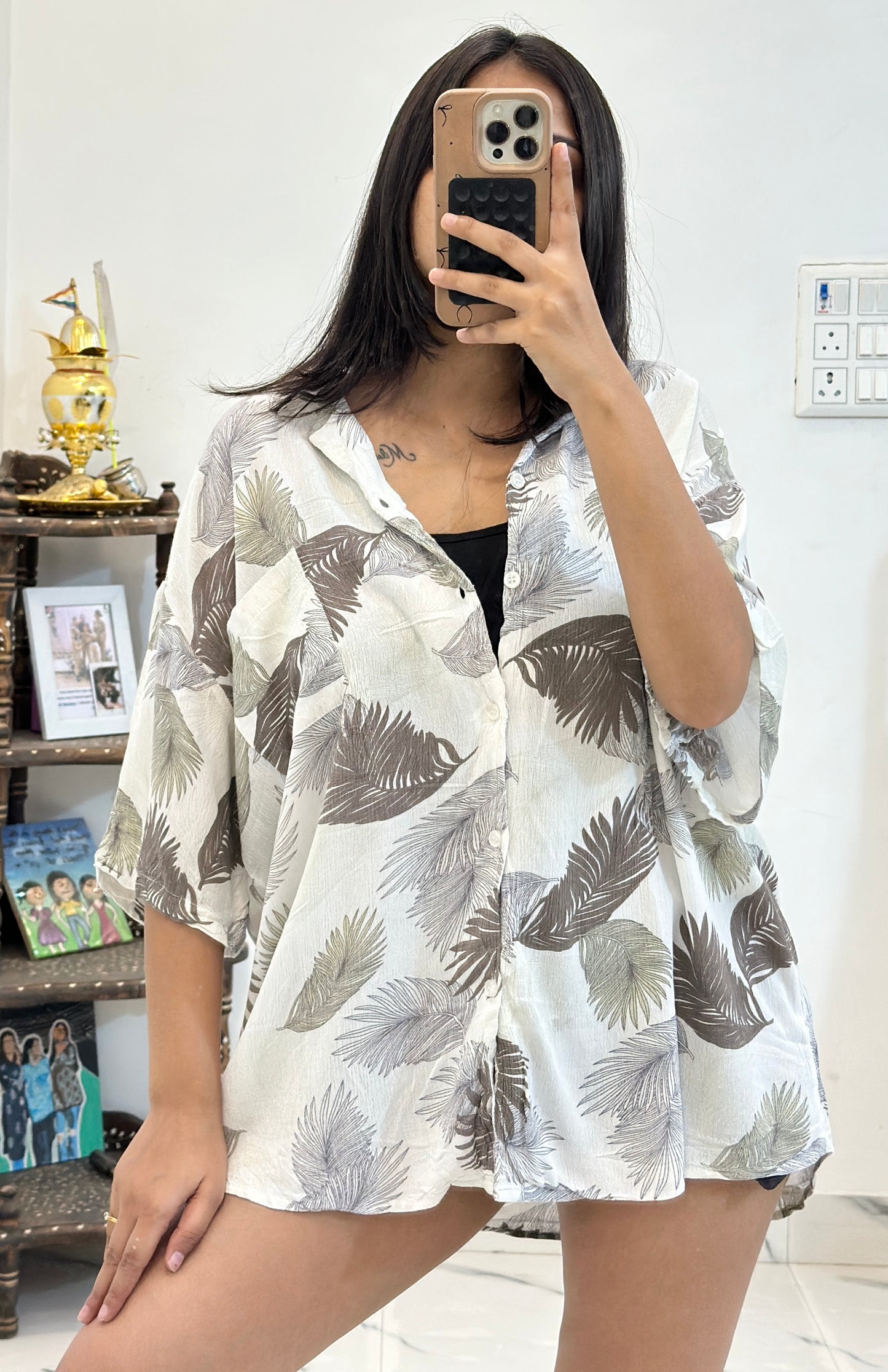 Oversized cotton shirt (44-46)