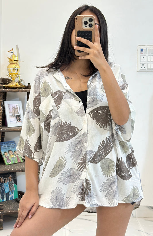 Oversized cotton shirt (44-46)