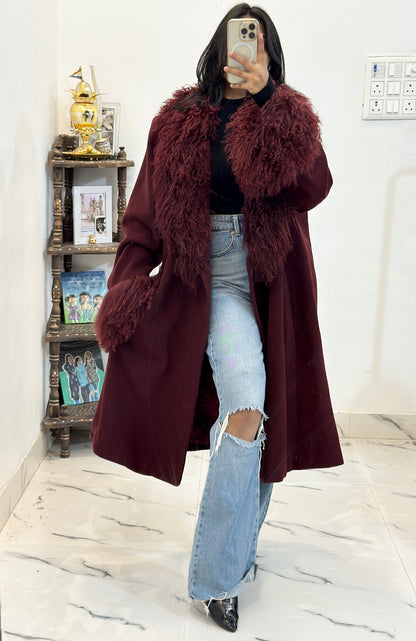Heavy furry long coat (46-48)