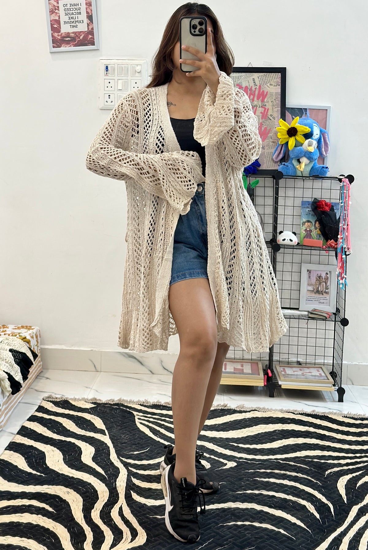 Oversized crochet shrug (40-42)