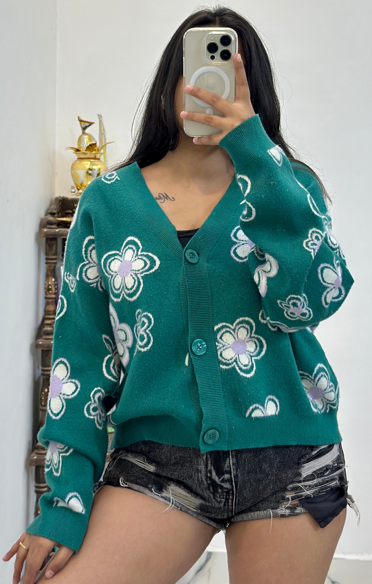 Korean oversized soft cardigan (46-48)