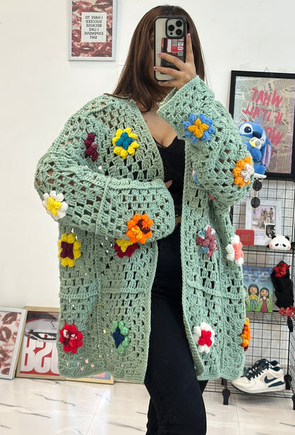 Oversized crochet shrug (48-50)
