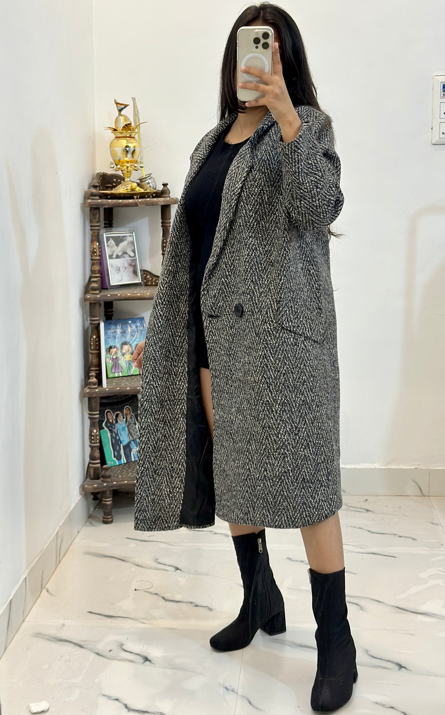Heavy long coat (38-40)