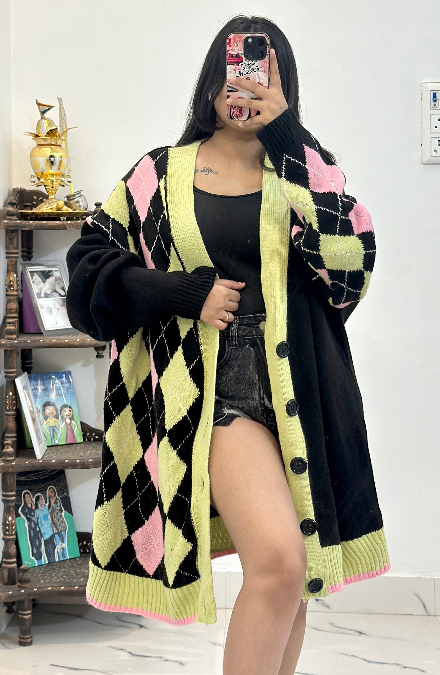 Korean oversized cardigan (50-52)