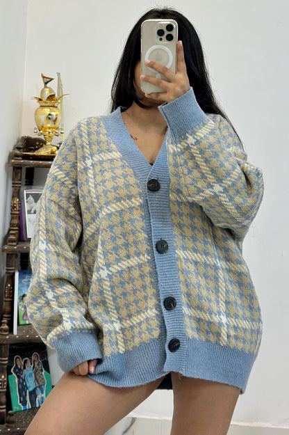 Oversized heavy cardigan(46-48)