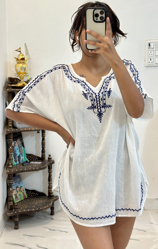 Cotton embroidered top (42-44)