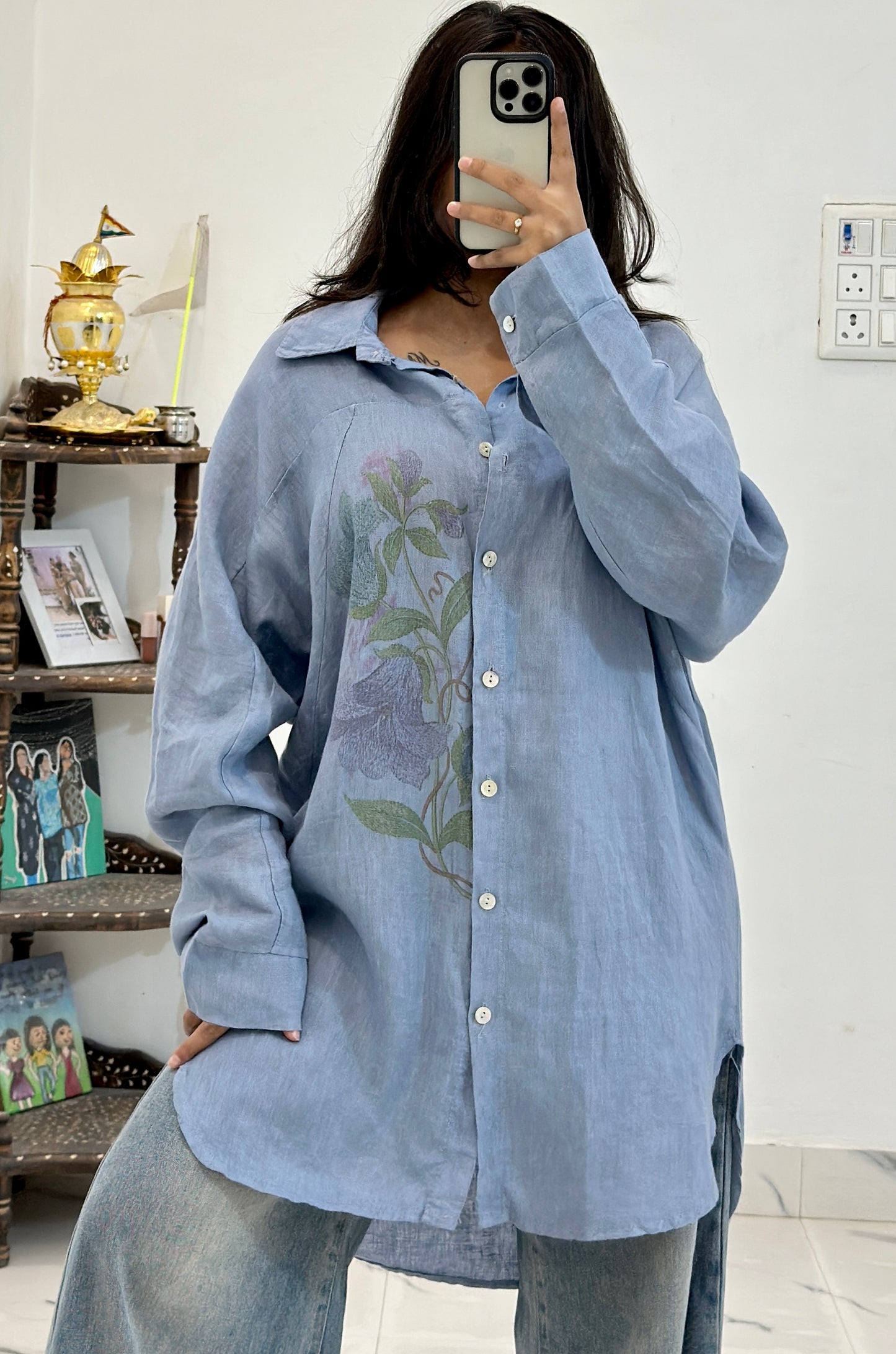 Oversized cotton shirt (44-46)