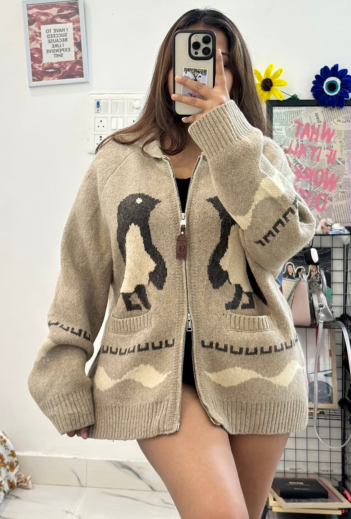 Oversized heavy korean sweater (40-42)