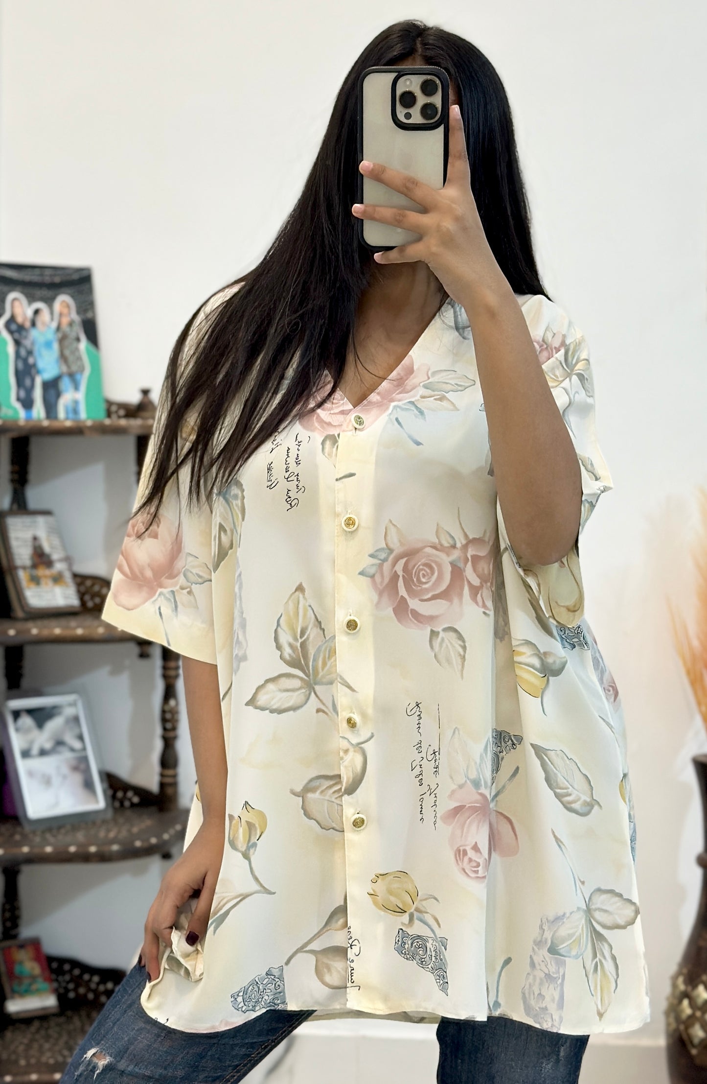 Pretty long oversized top (42-44)