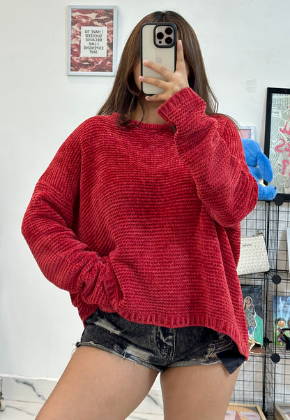Red Chanel sweater(42-46)