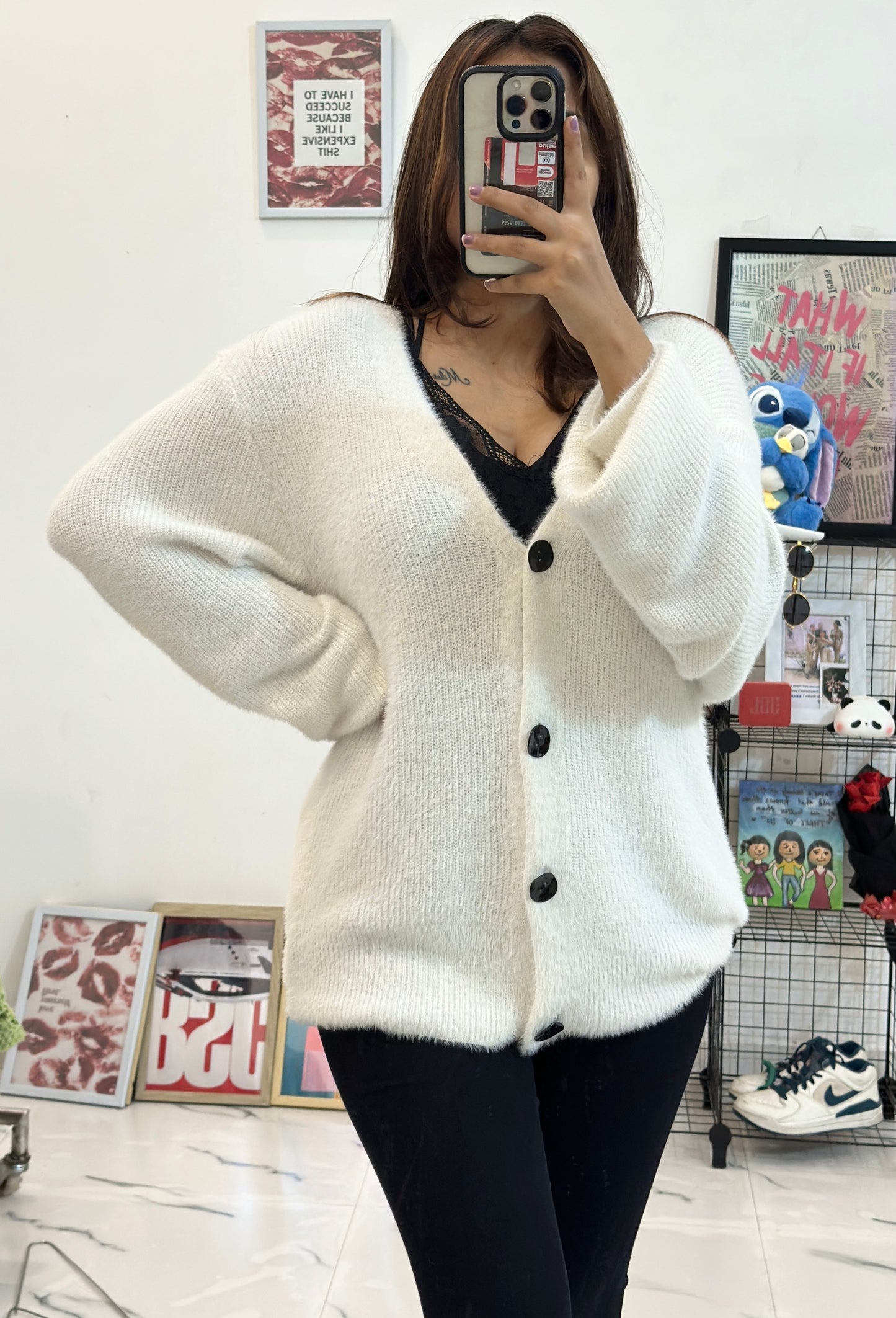 Pretty furry cardigan (40-42)