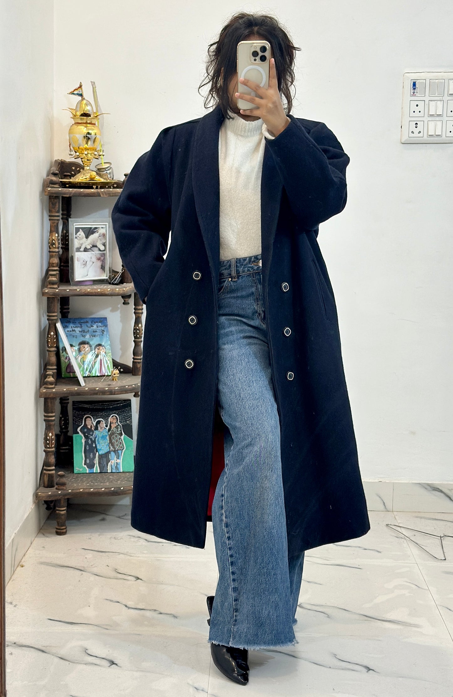 Heavy long coat (36-38)