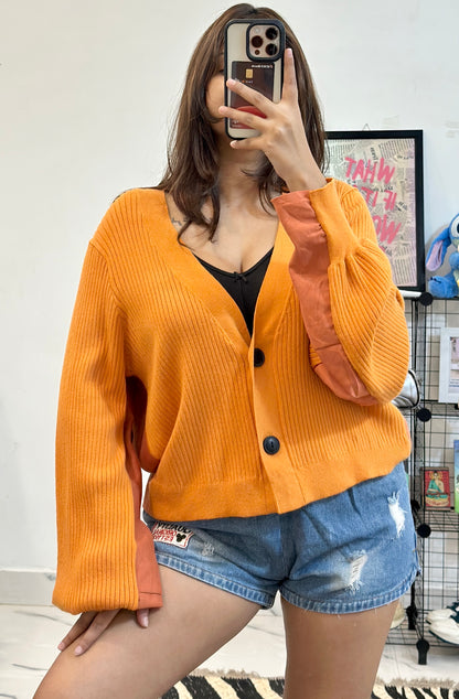 Oversized Korean cardigan (freesize upto 46-48)