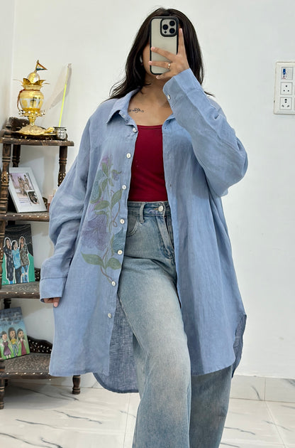 Oversized cotton shirt (44-46)