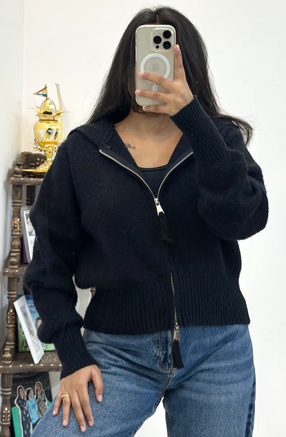 Oversized zipper sweater (40-42)