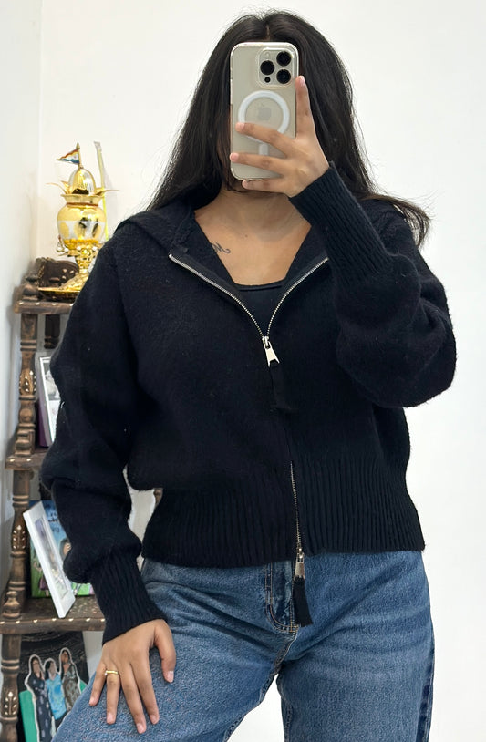 Oversized zipper sweater (40-42)
