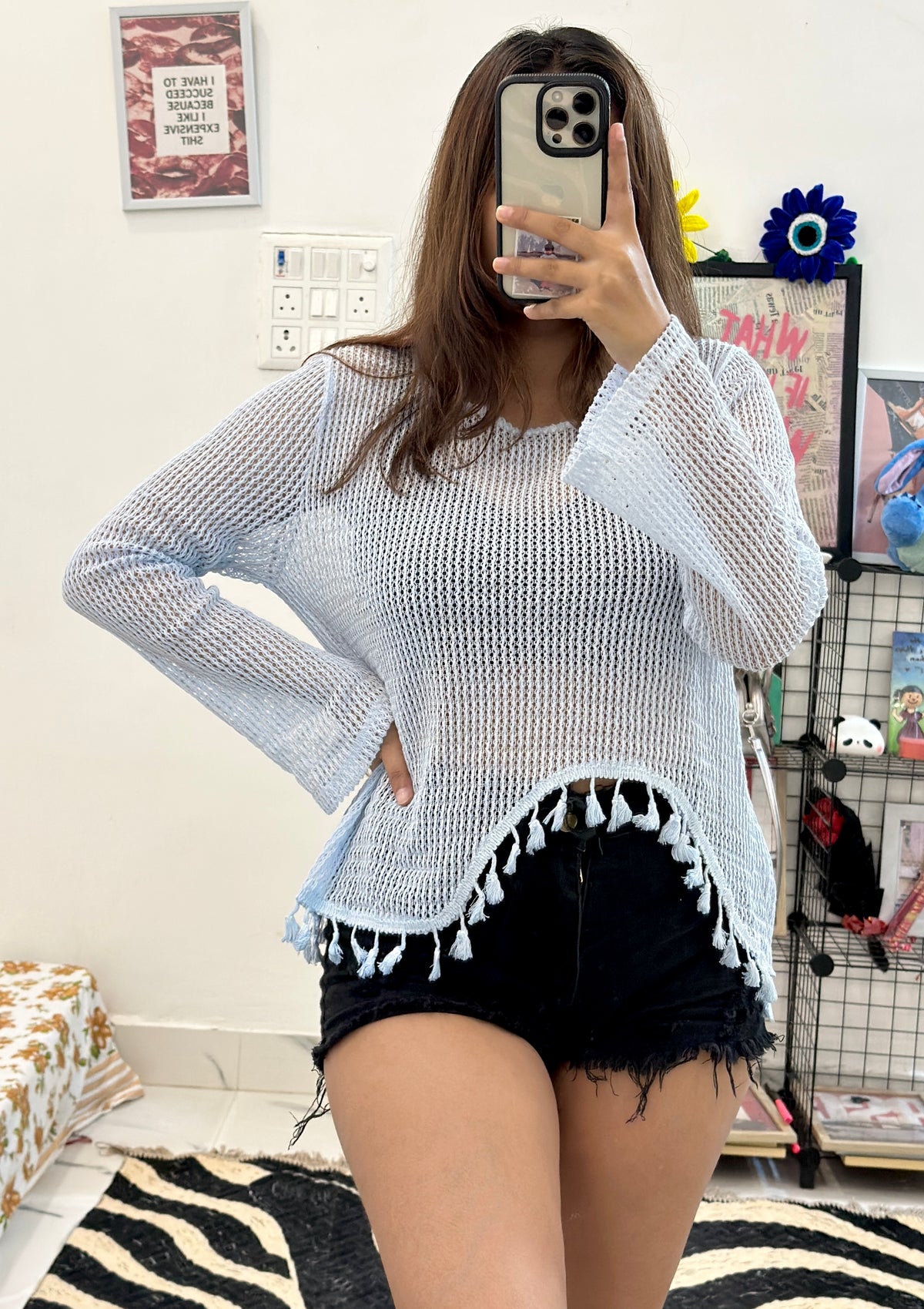 Pretty crochet top (36-38)