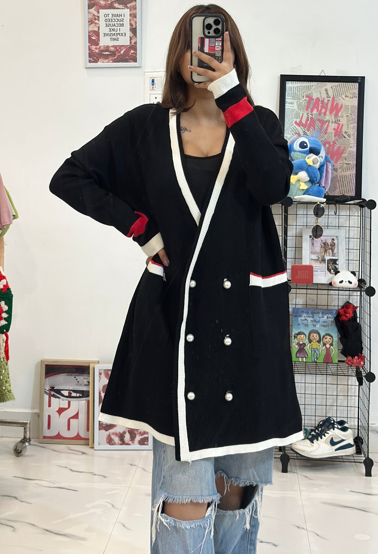 Oversized long cardigan (44-46)