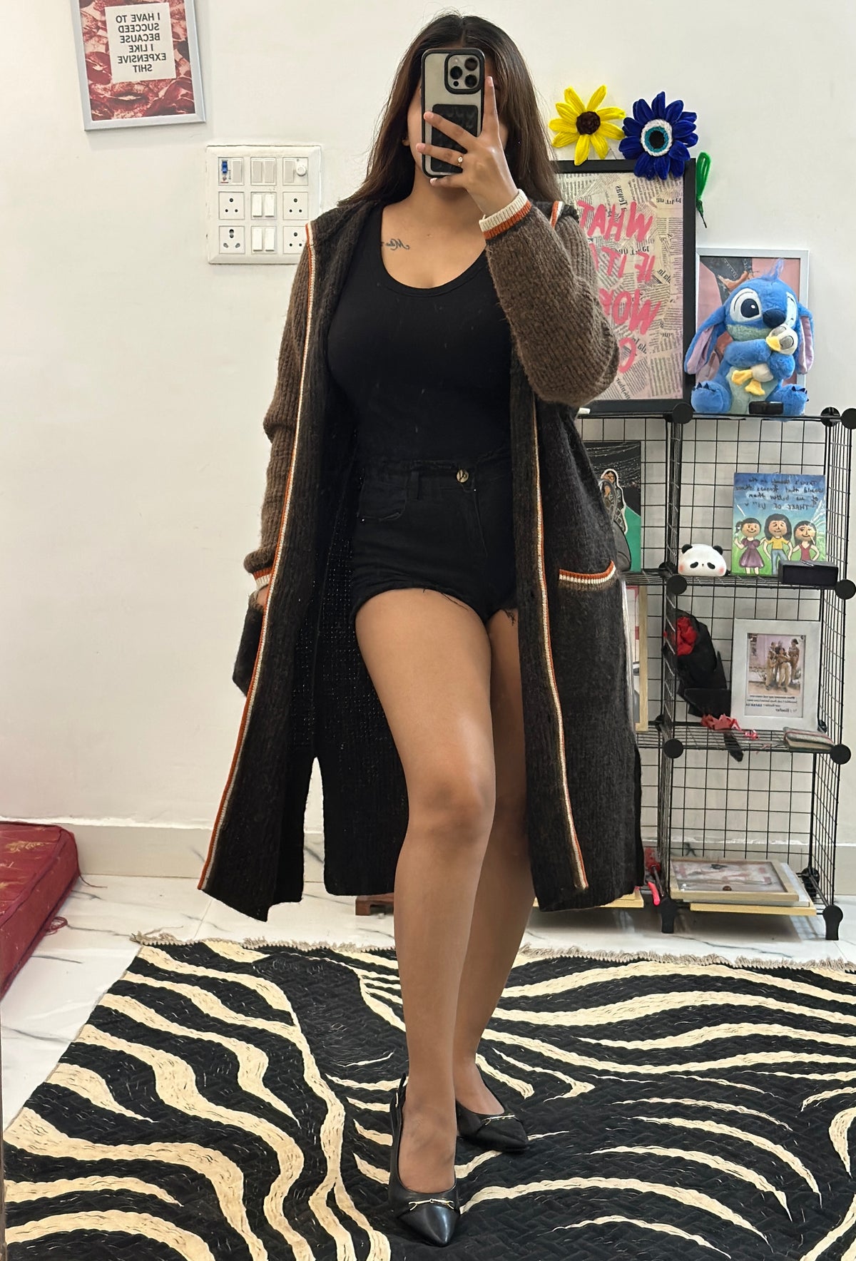 Long woollen shrug (34-38)