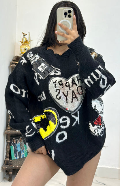 oversized heavy sweater (44-46)