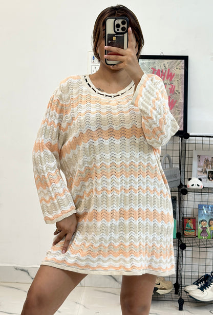 Oversized crochet top (40-42)