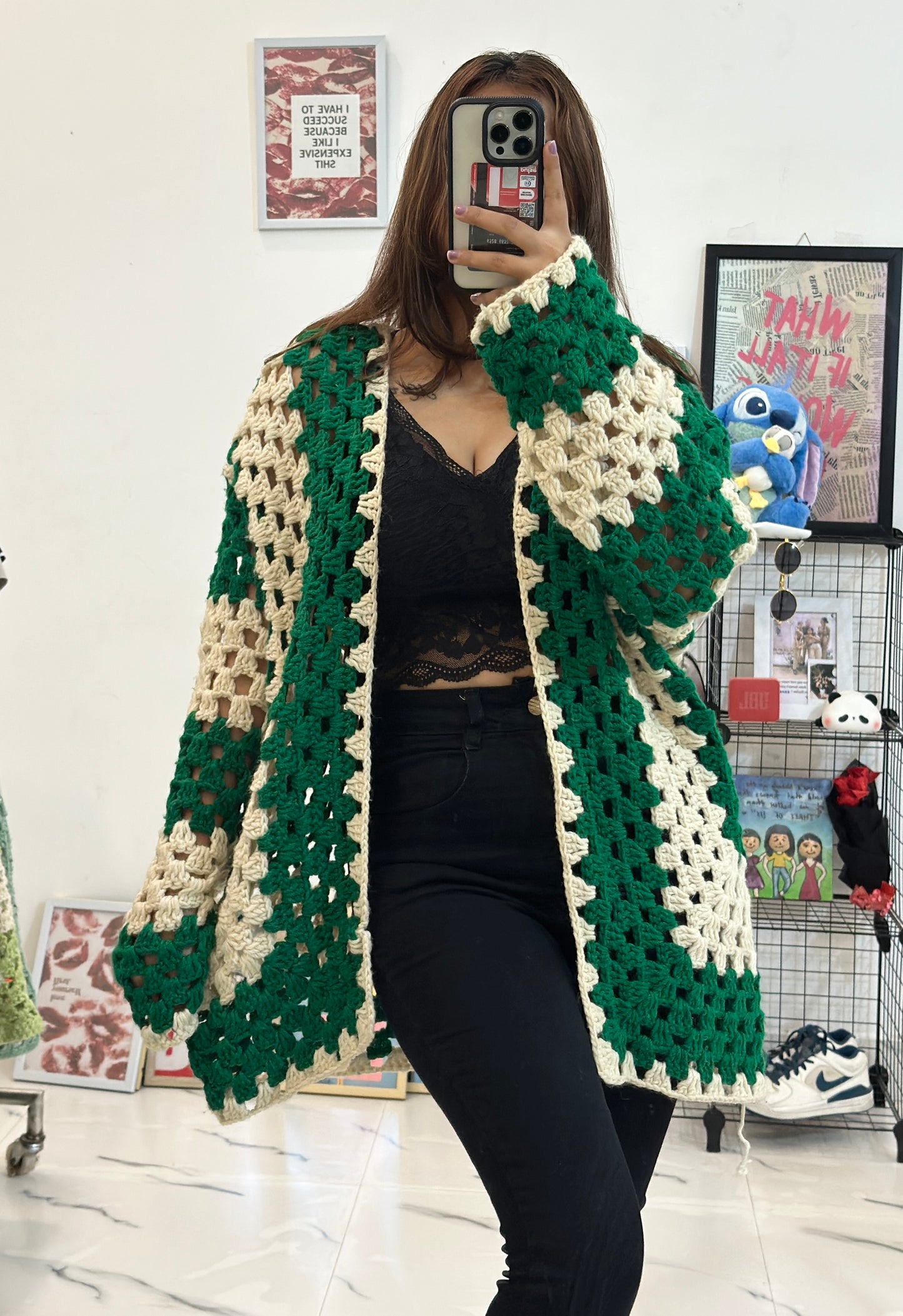 Crochet heavy cardigan (44-46)