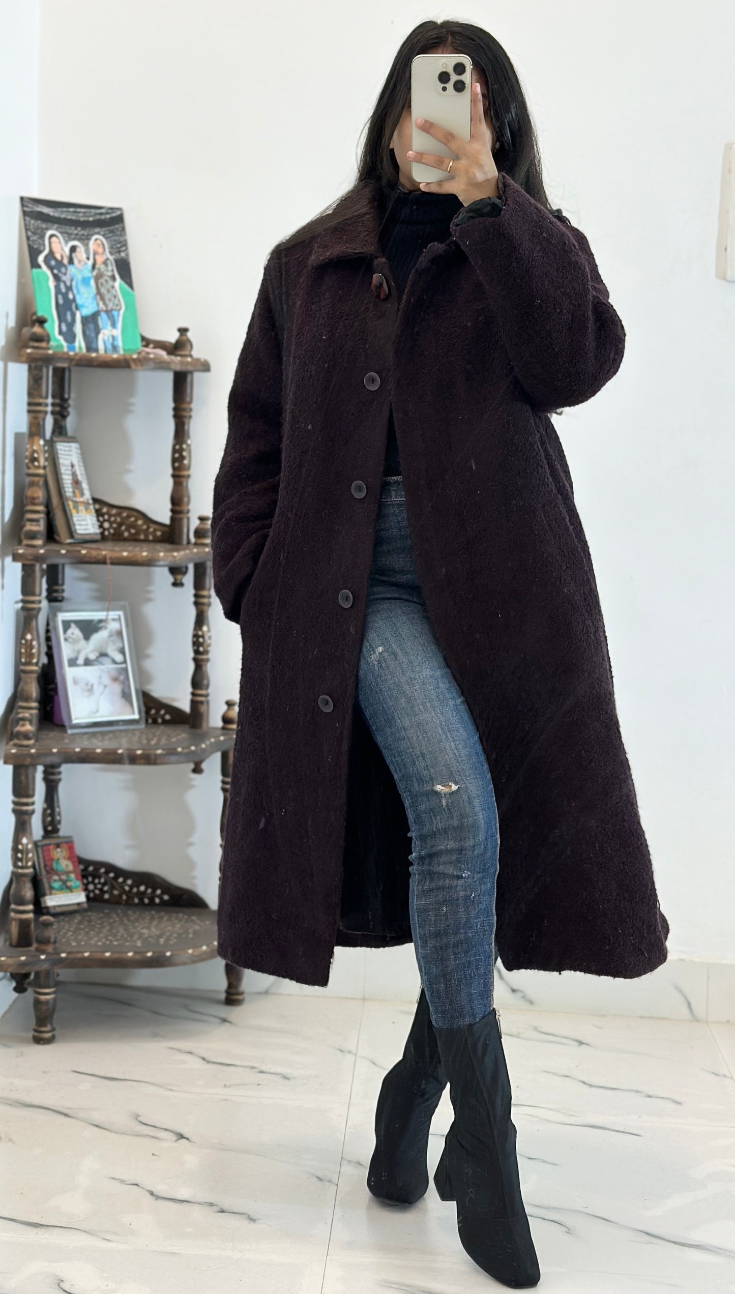 Heavy long coat (42-44)