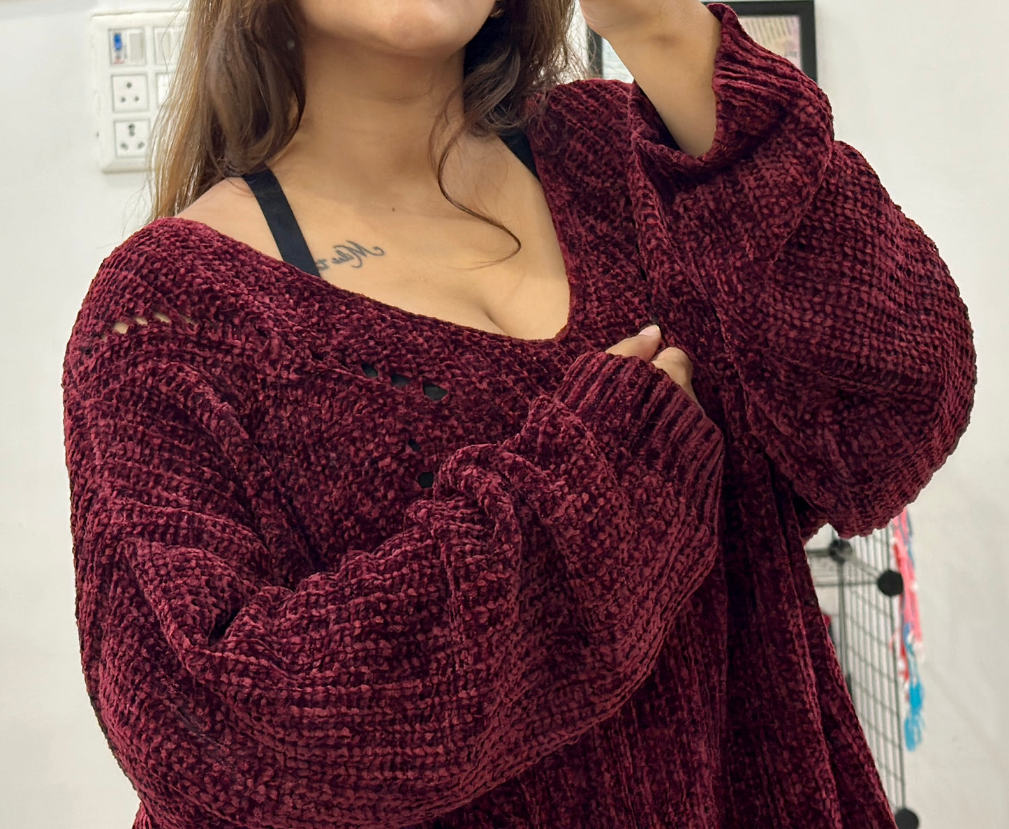 Oversized Chanel sweater (48-50)
