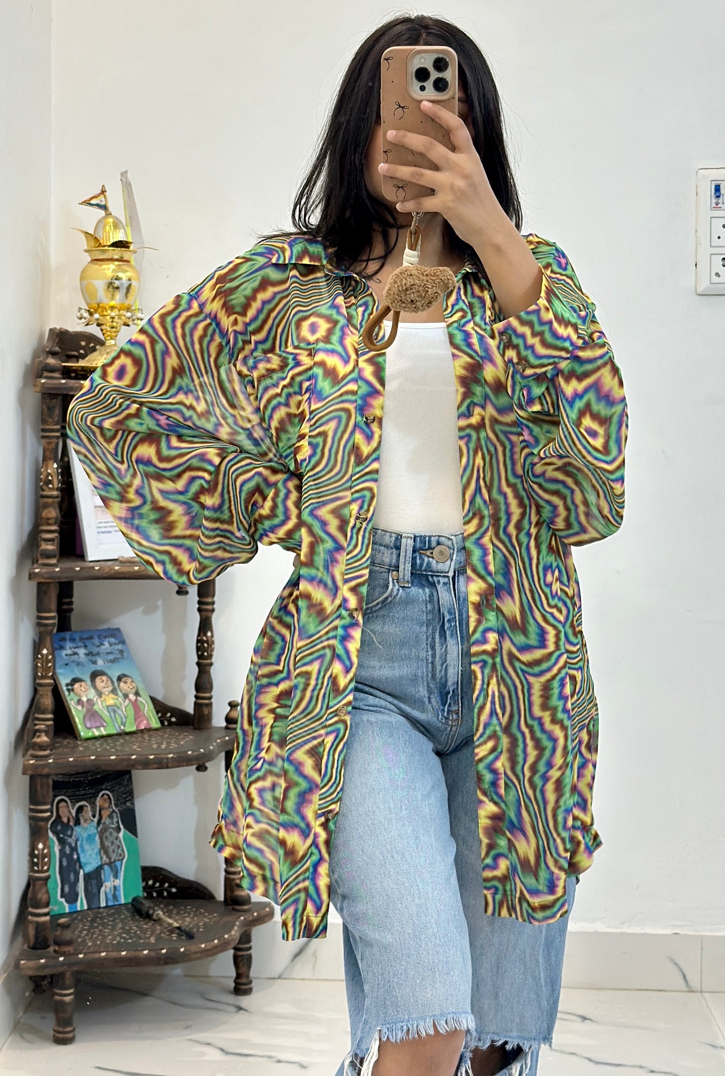 Oversized chiffon shirt (48-50)