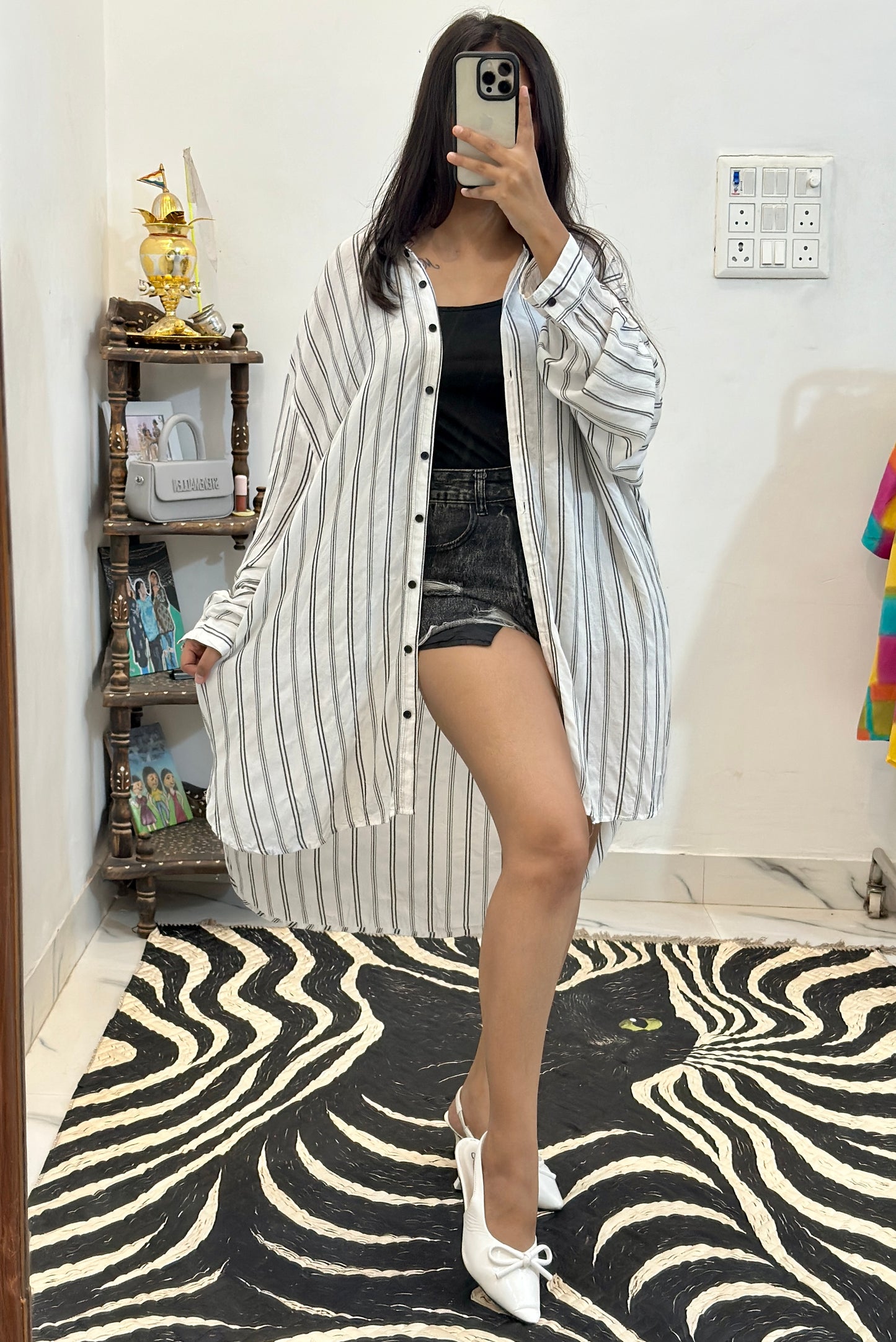 Oversized cotton shirt (46-48)