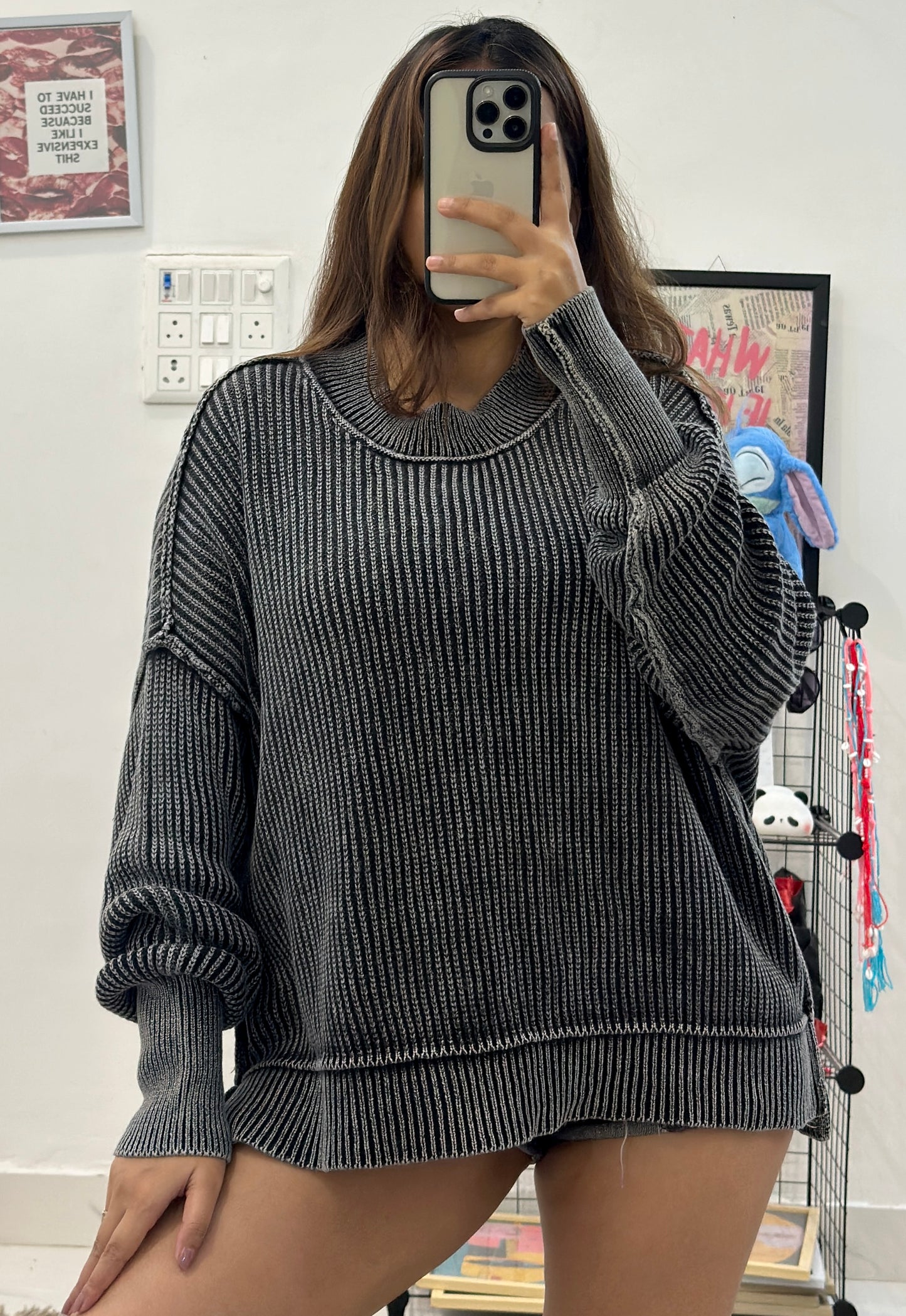 Oversized Korean sweater (42-48)