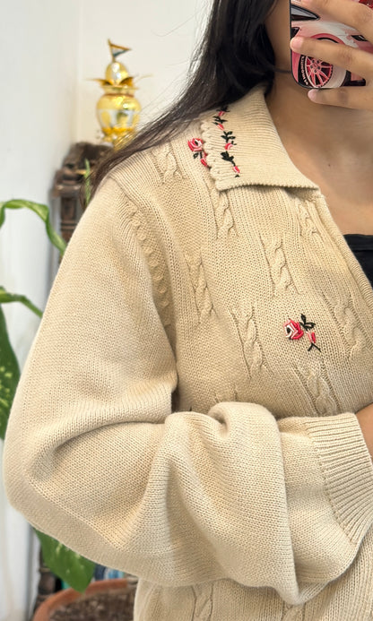 Embroidered zipper (40-42)