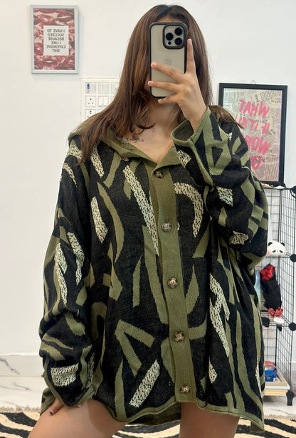 Oversized Korean cardigan (40-54)