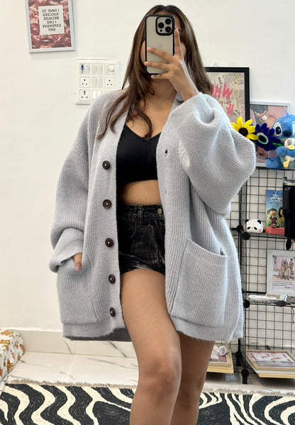 Oversized heavy Korean cardigan (46-48)