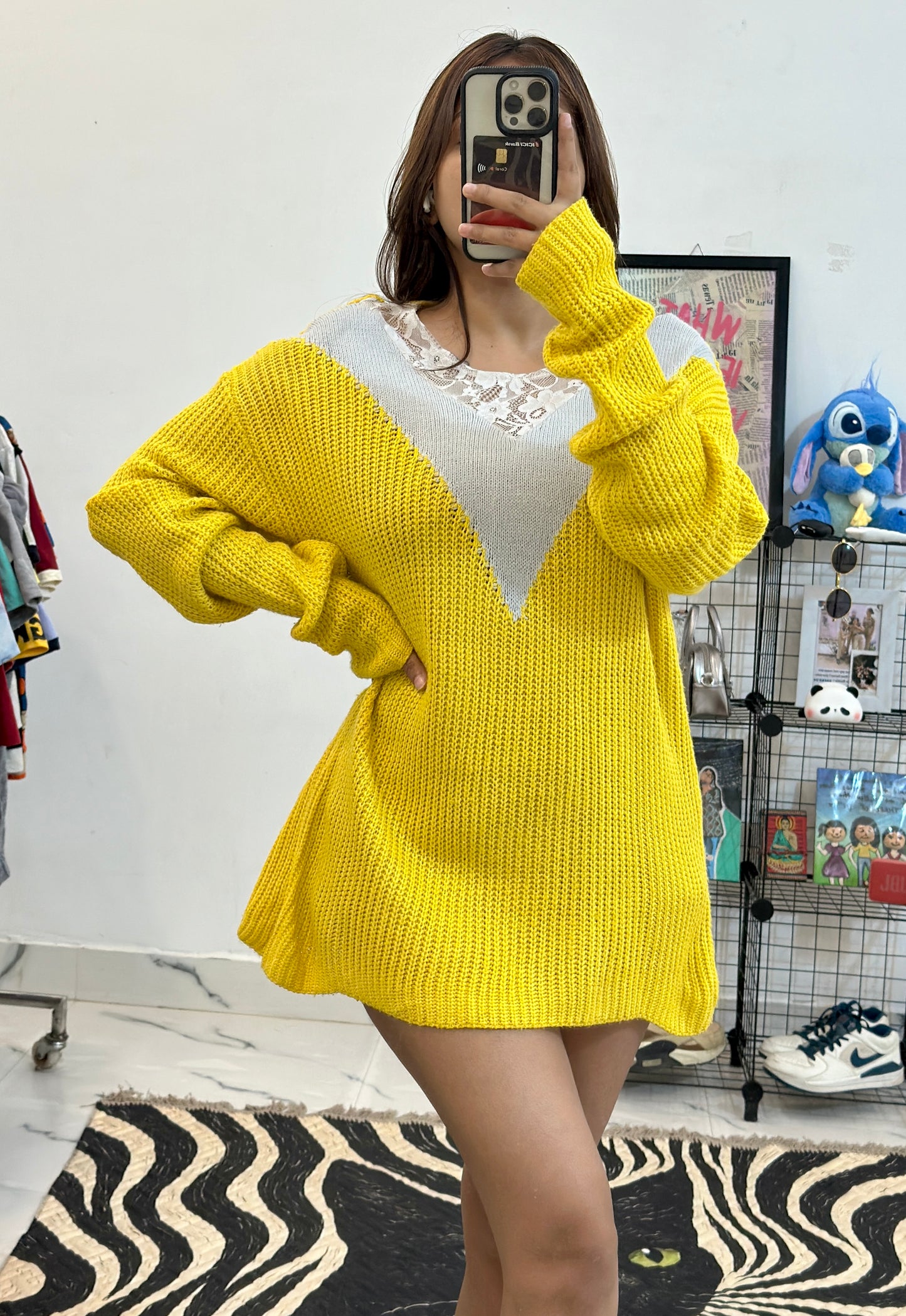 Pretty Korean sweater (40-42)