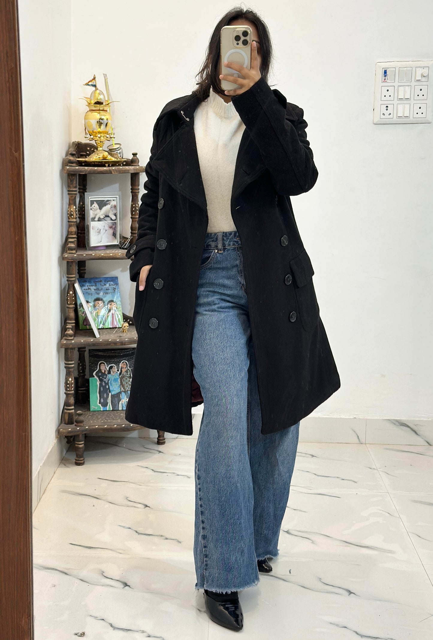 Heavy long coat (32-34)