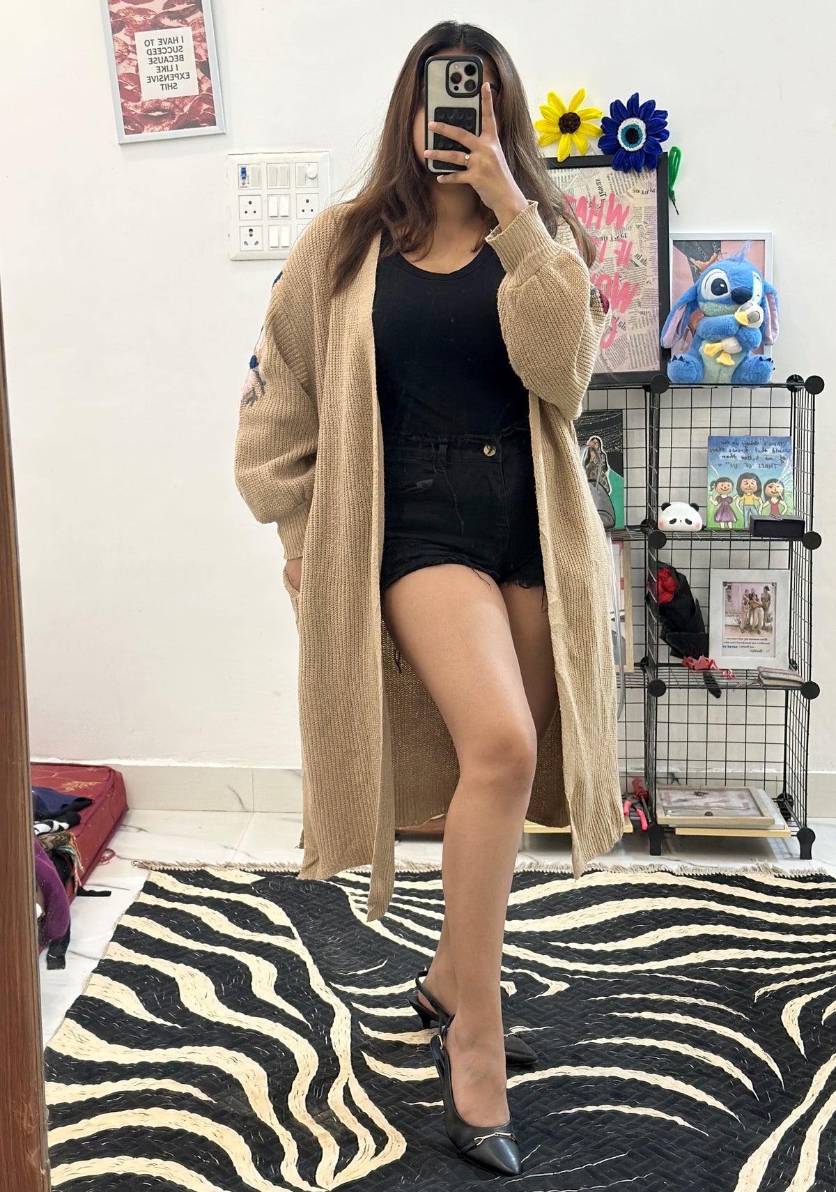 Oversized long shrug (40-42)