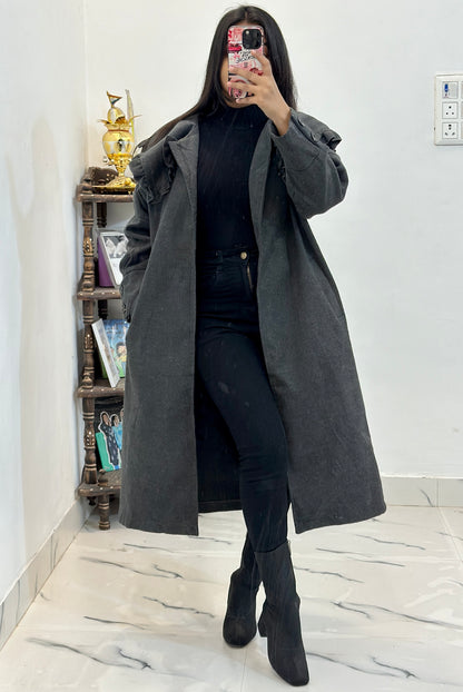 Heavy korean long coat  (38-40)