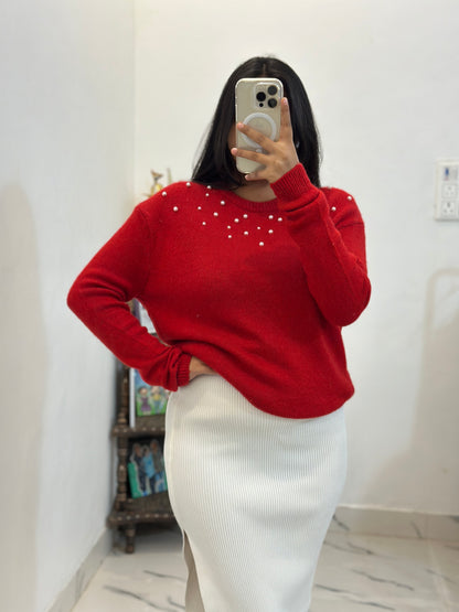 Pretty woollen cord set (26-28 waist / freesize top)