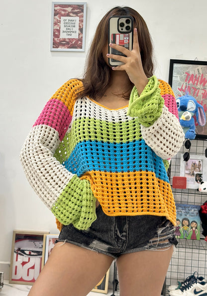 Oversized Korean crochet top (42-44)