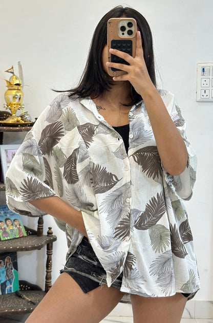 Oversized cotton shirt (44-46)
